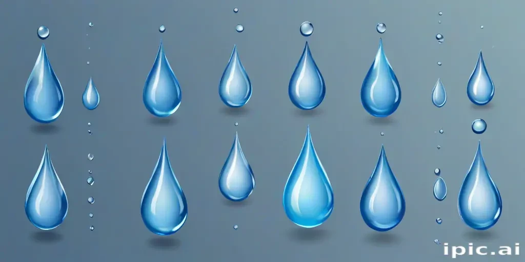 water drops clip art