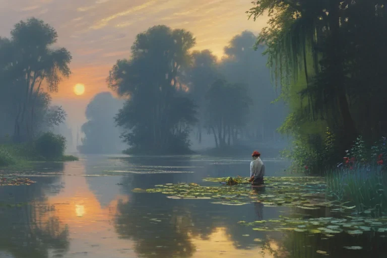 monet painting wallpaper