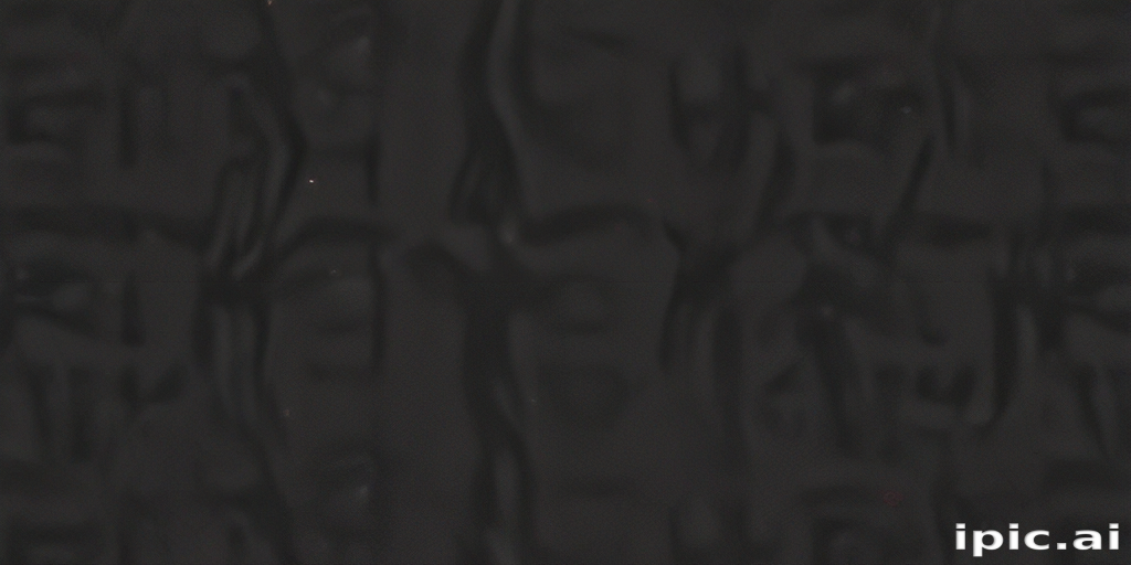 Abstract Black Texture with Subtle Patterns and Depth Perception Effects