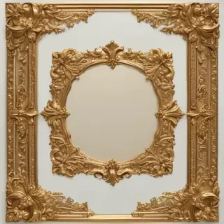 gold border transparent
