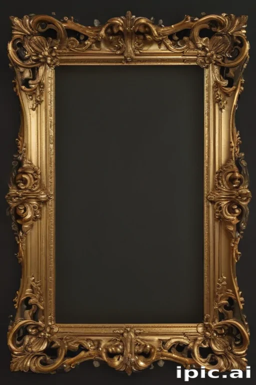 golden frame png transparent