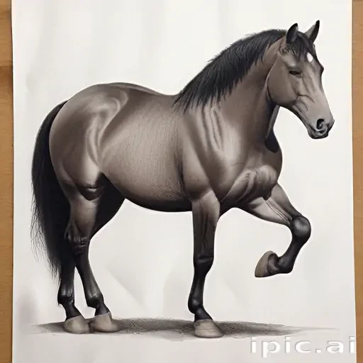 horse image for drawing