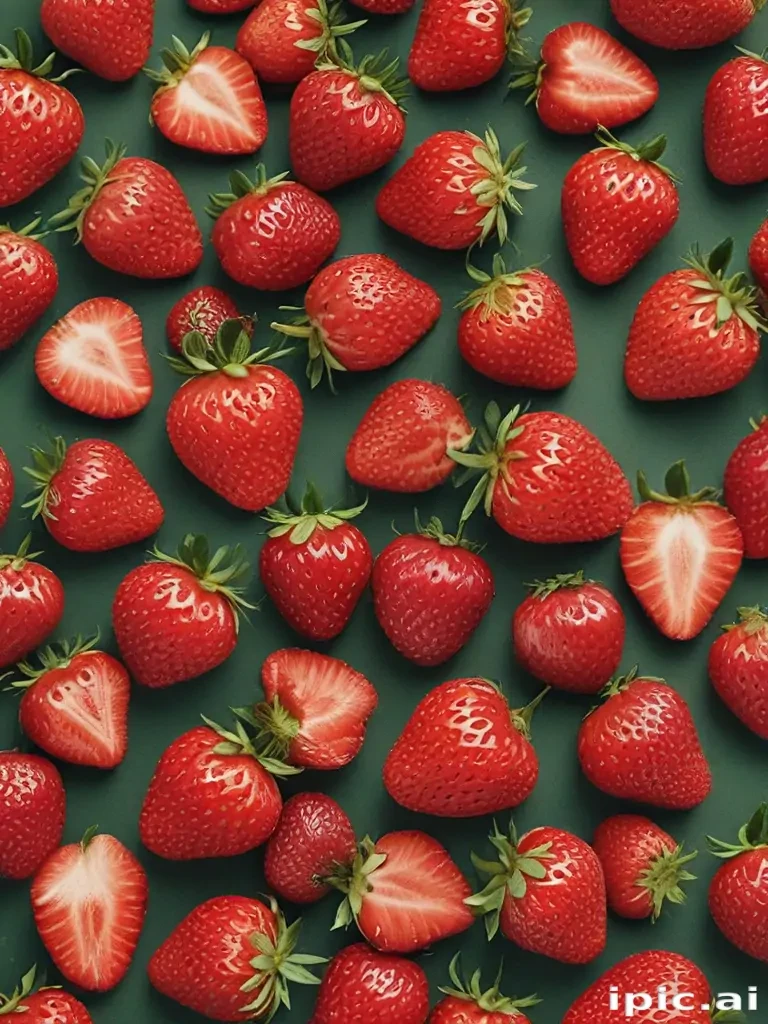 strawberry background aesthetic