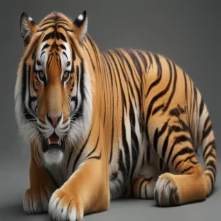 transparent tiger