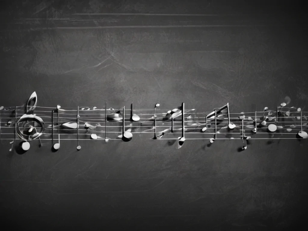notes music background