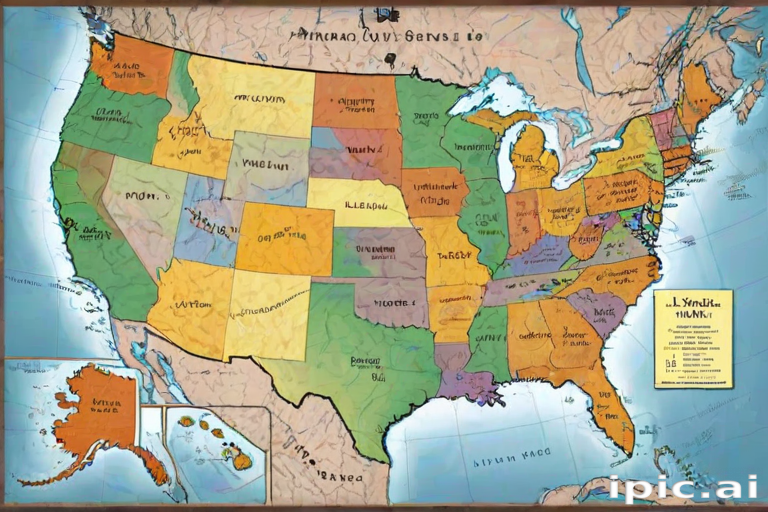 map of the us states