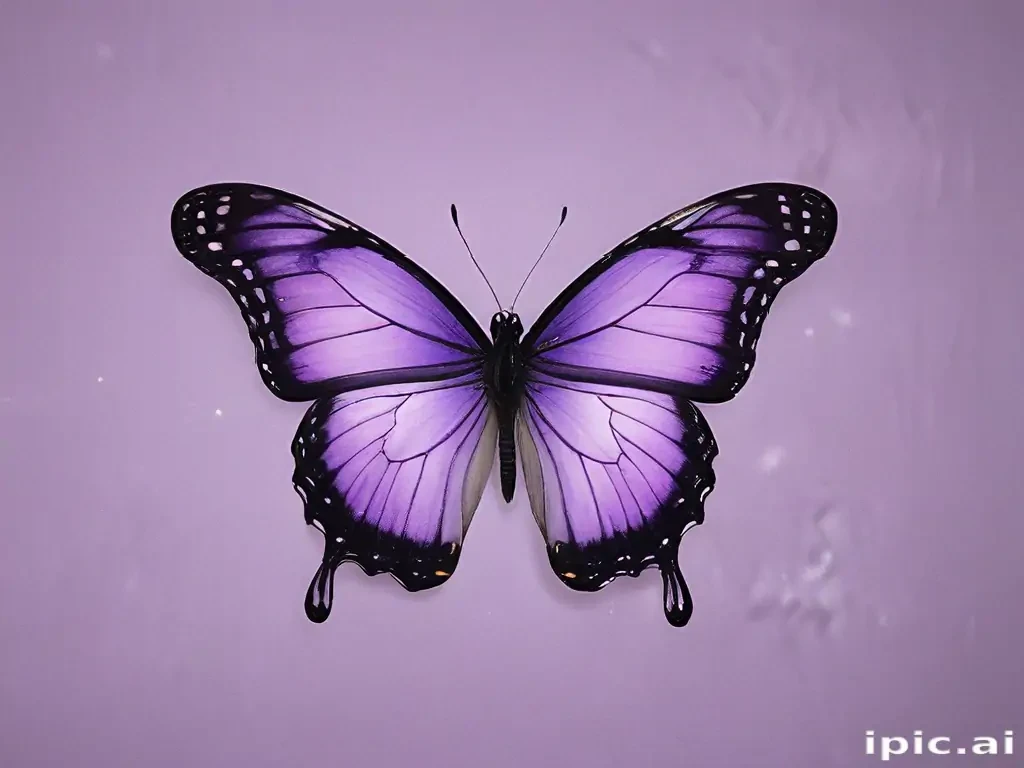 aesthetic purple butterfly