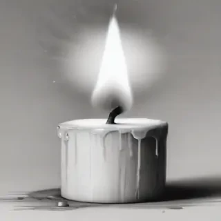 candle drawing