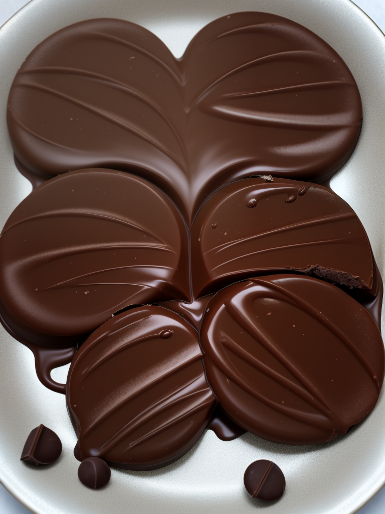 dark chocolate and salted caramel