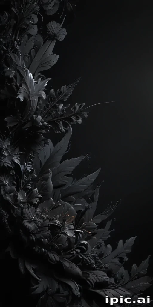 black bg aesthetic