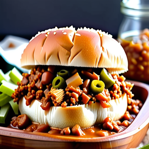 sloppy joes made with chicken gumbo