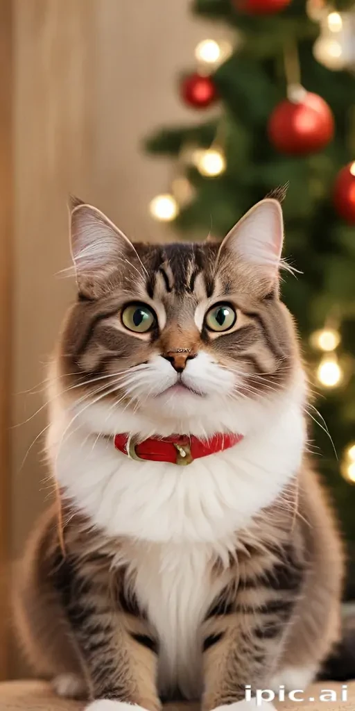 christmas cat background