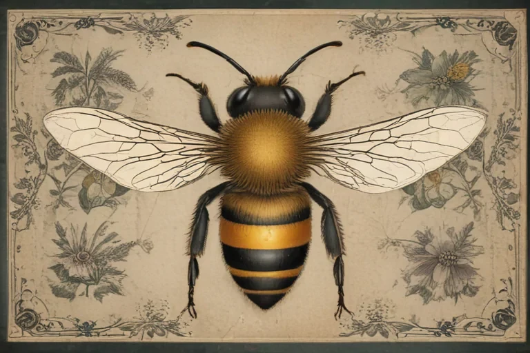 free vintage bee printables