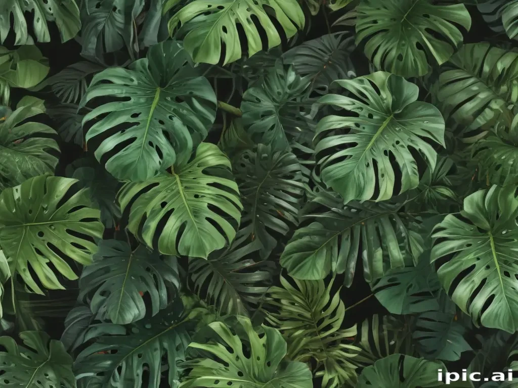 aesthetic monstera wallpaper