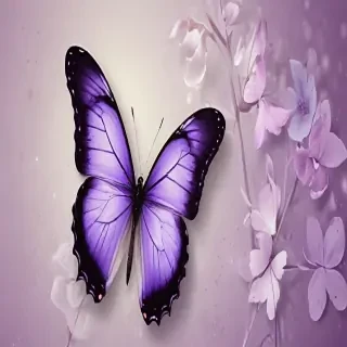 purple butterflies wallpaper