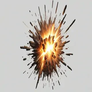 explosion transparent background