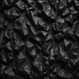 crumpled black paper