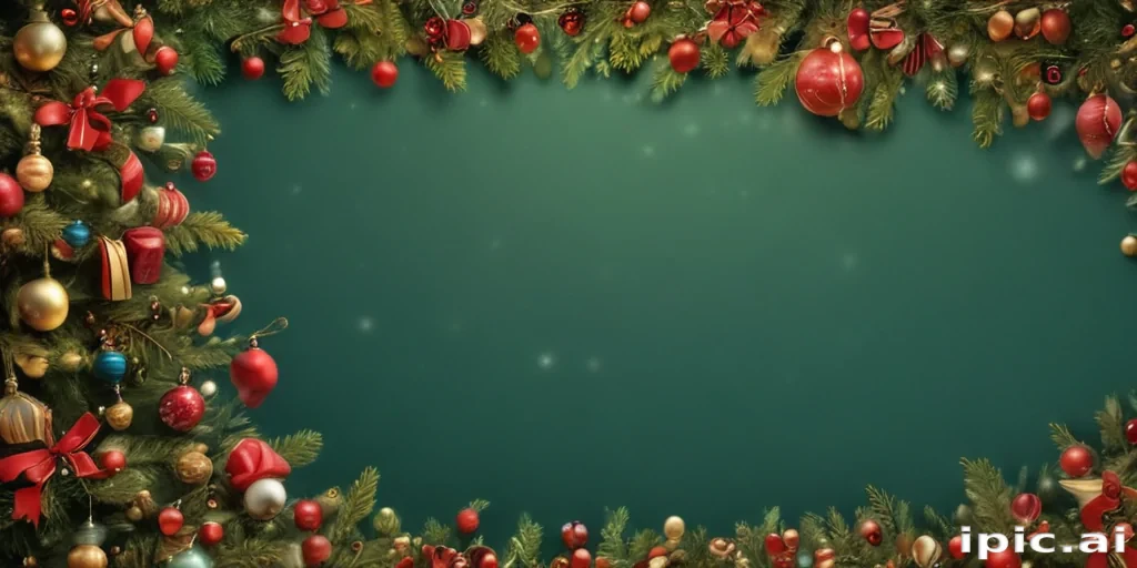 christmas background frame