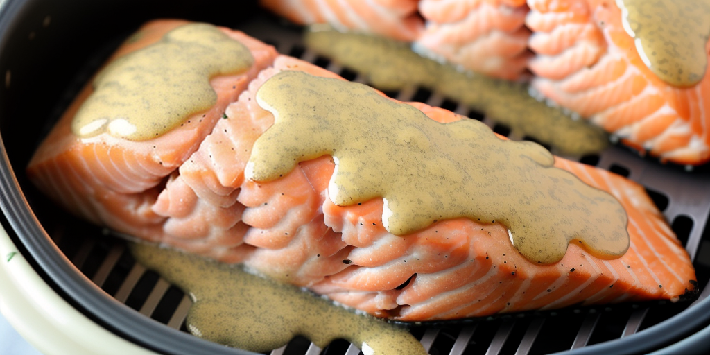 air fryer salmon with dijon mustard