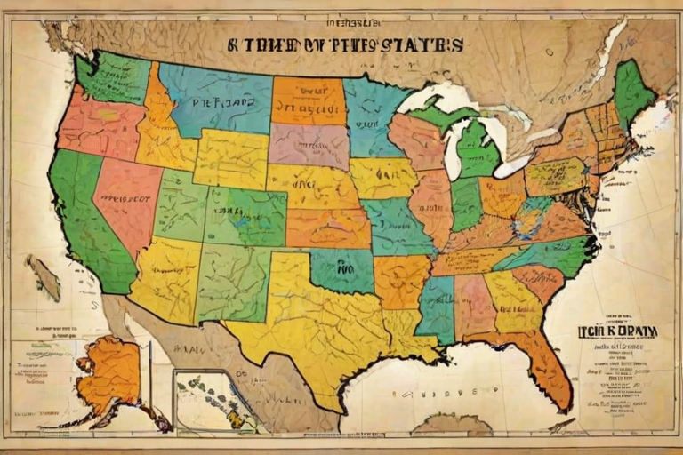map of the us states