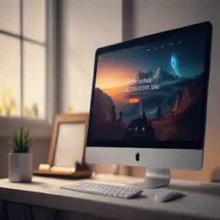 computer website mockup
