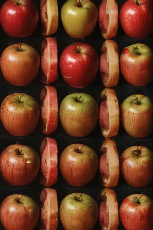 drawn apples