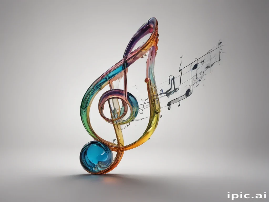 transparent music note