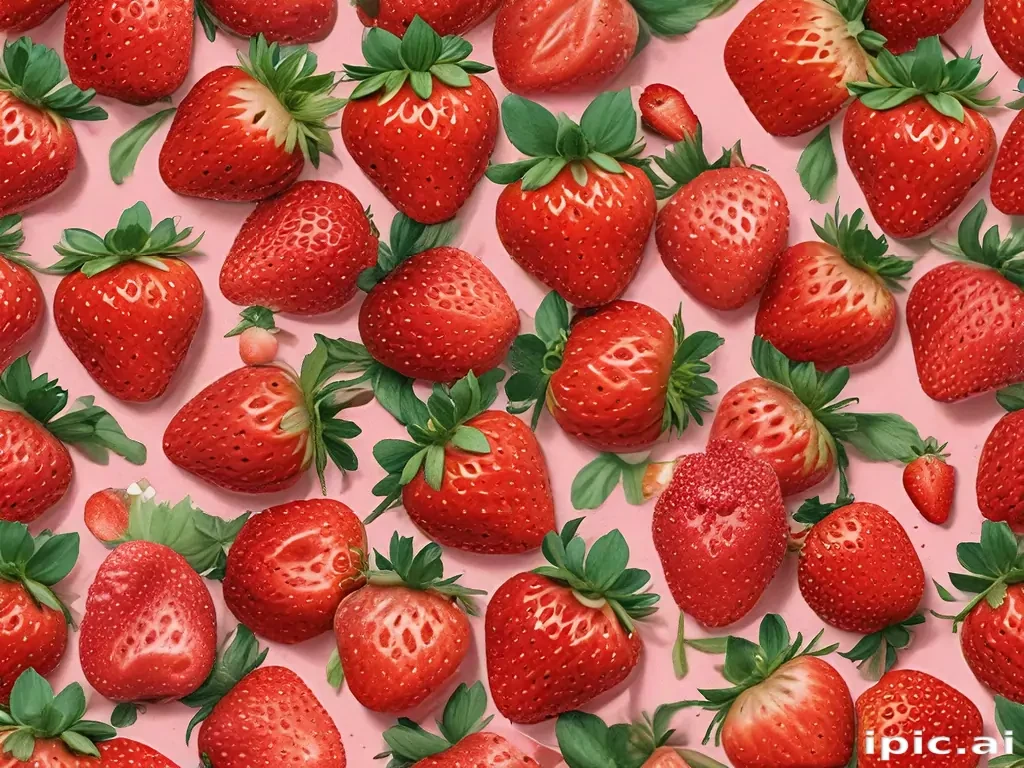 strawberry background aesthetic