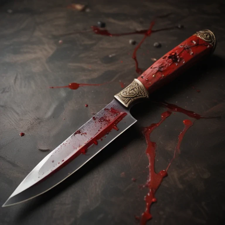 bloody knife aesthetic