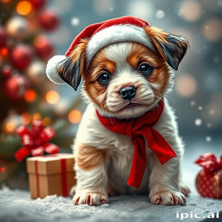 christmas puppy desktop backgrounds