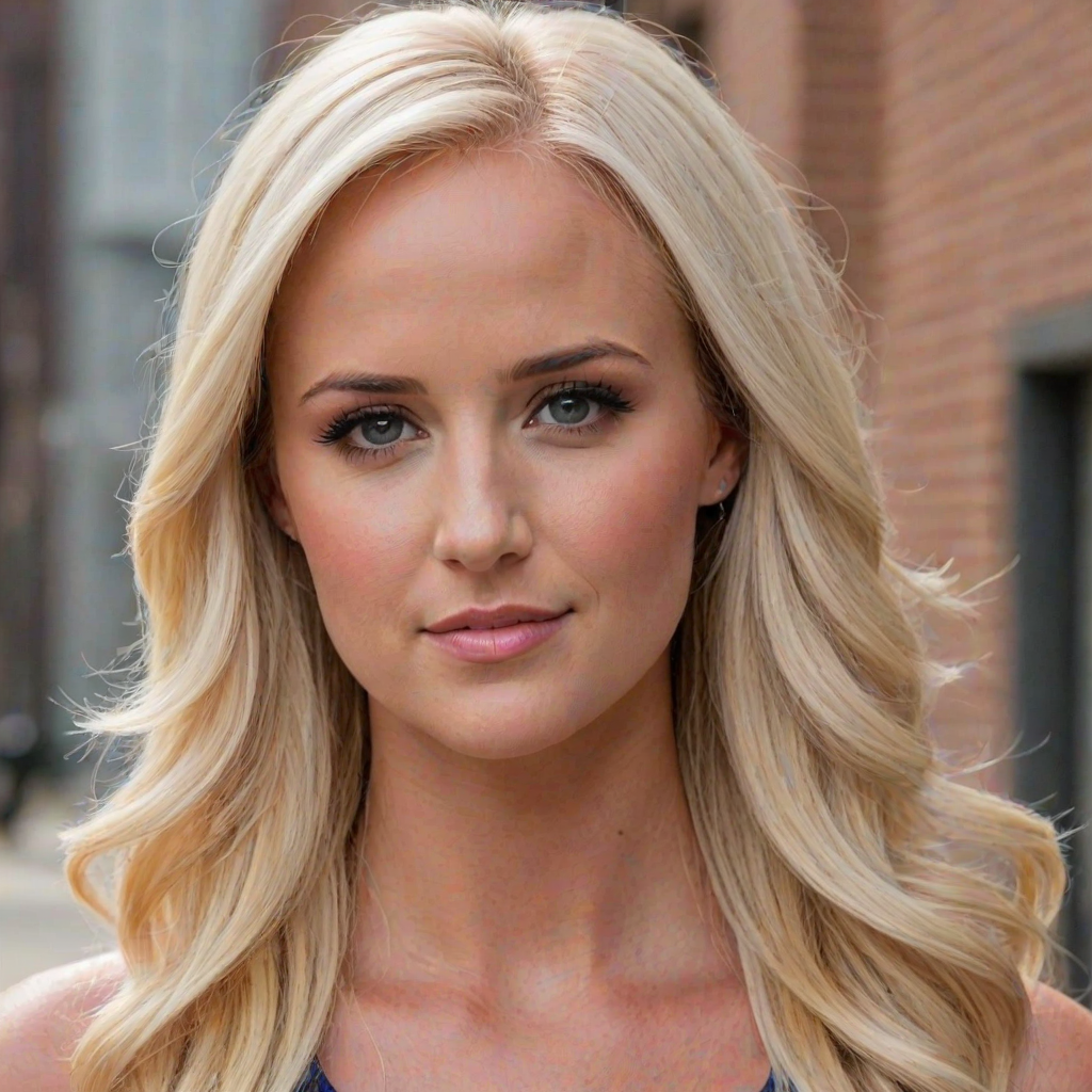 closeup head and shoulders portrait,tomi lahren,woman,street,<lora:Tomi Lahren SDXL:0.9>,