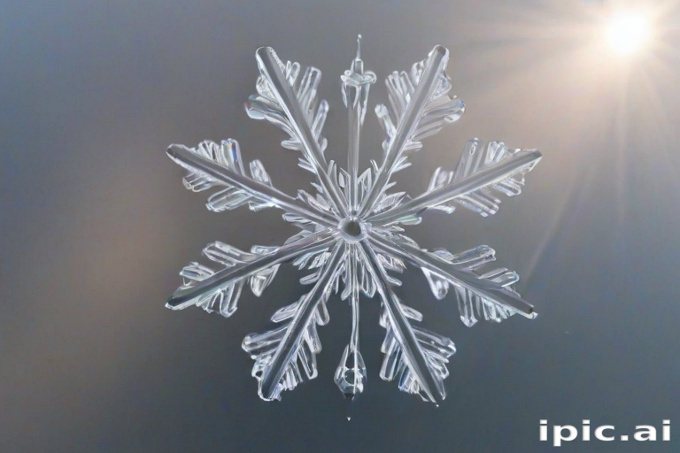 transparent snowflake