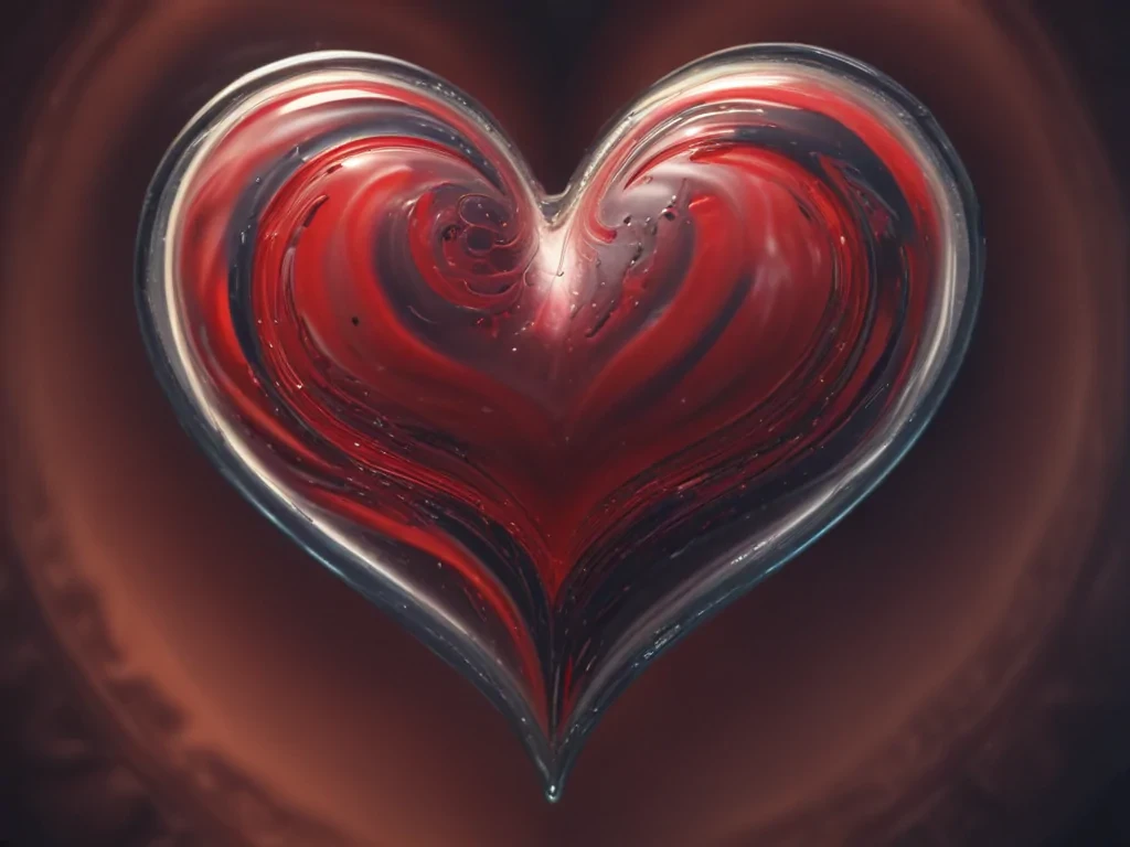 blurry heart