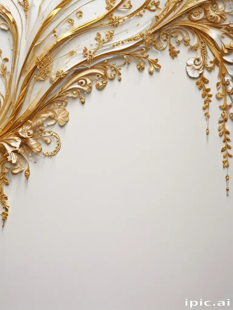 elegant white and gold background