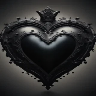 black heart pic