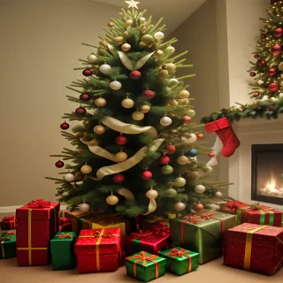 christmas tree no background