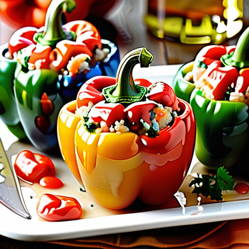 seafood dressing stuffed bell peppers