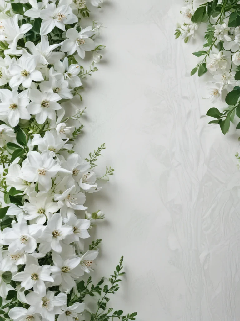 white and green background