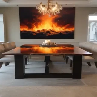 background with table