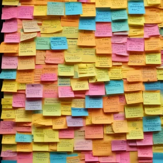 sticky note background