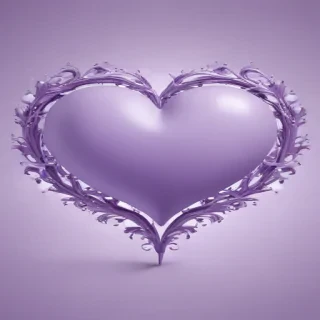light purple heart wallpaper