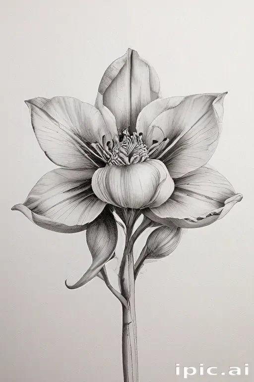 flower drawings pencil