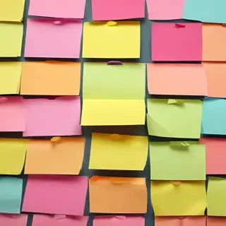 sticky note background