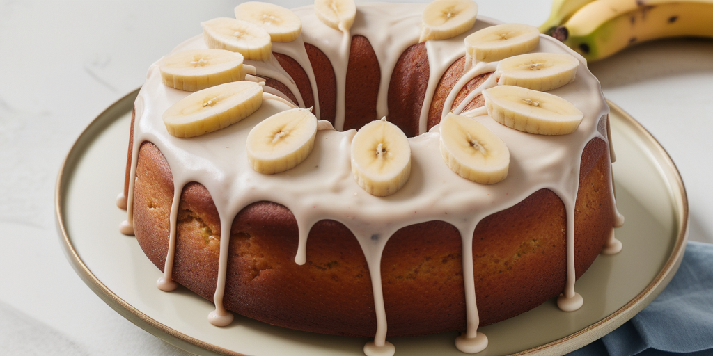 banana cake with banana frosting