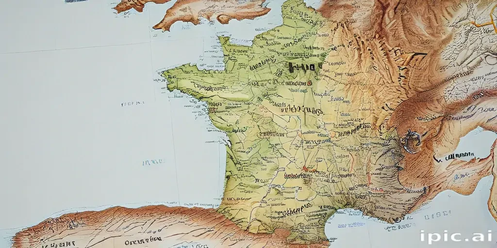 map of france