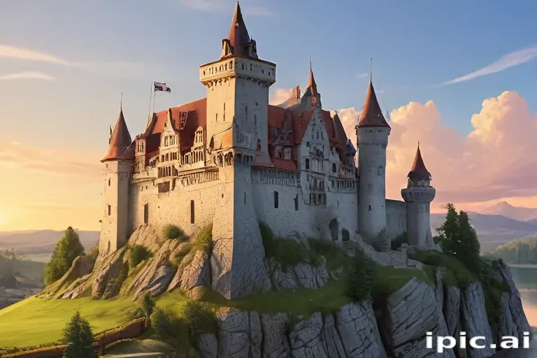 cartoon of castle