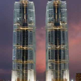 twin towers transparent