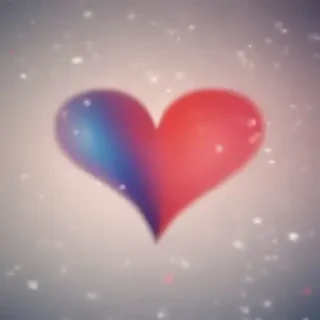 blurred heart