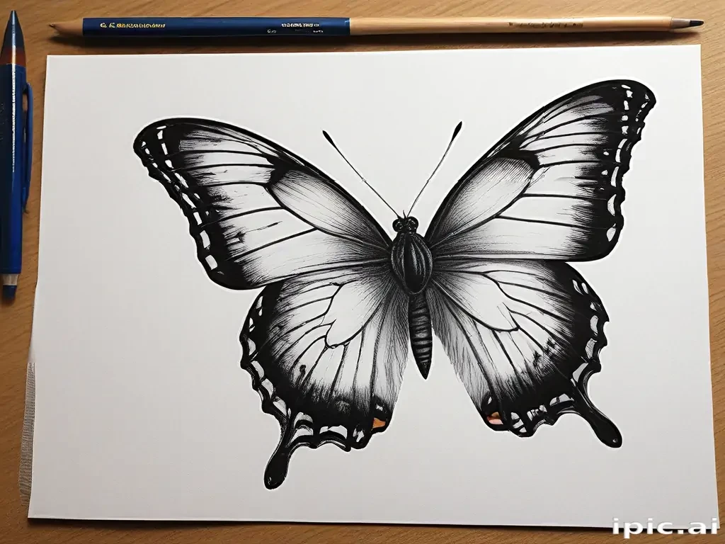butterfly drawling