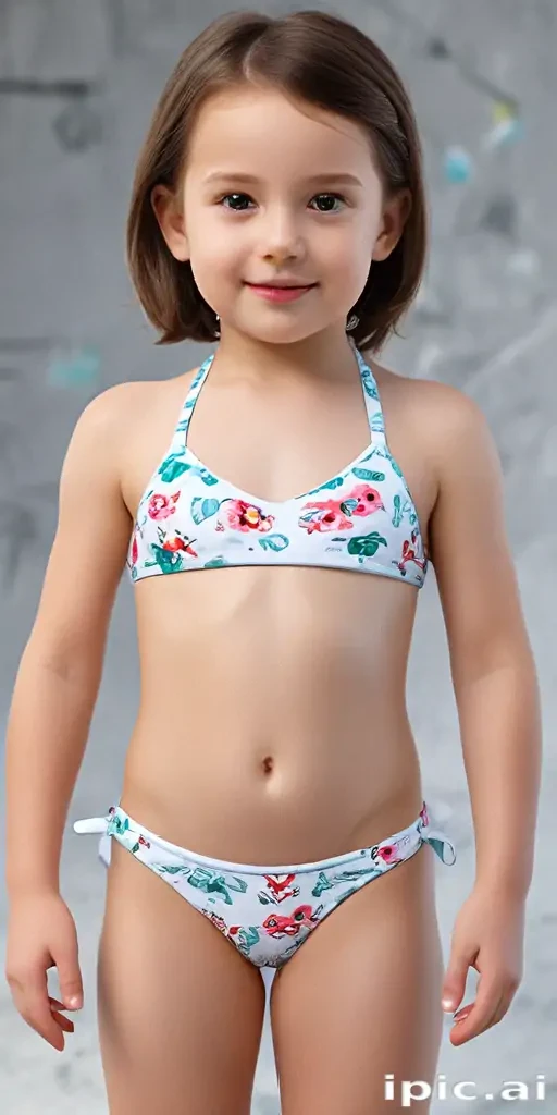 ai little girl in bikini